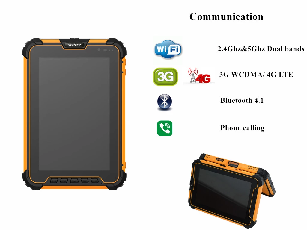 ST907V3.0 8" Android 7.1 OS Industrial Tablet PC with RFID reader