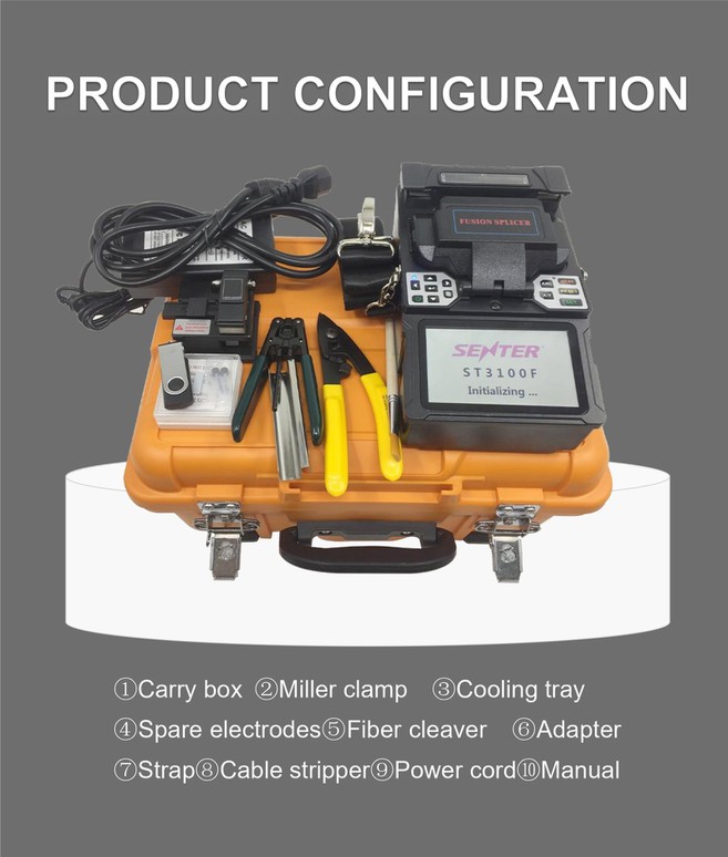 ST3100F 4 motors FTTH fusion splicer ST3100F 4 motors FTTH fusion splicer